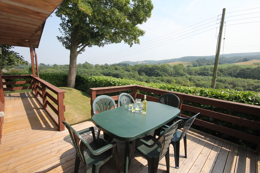 Holly Lodge Veranda with Views of Exmoor